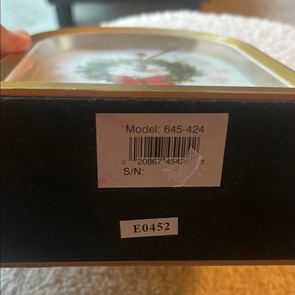 Howard Miller Carols of Christmas Musical Clock 🕰️ NWOT - Picture 11 of 16